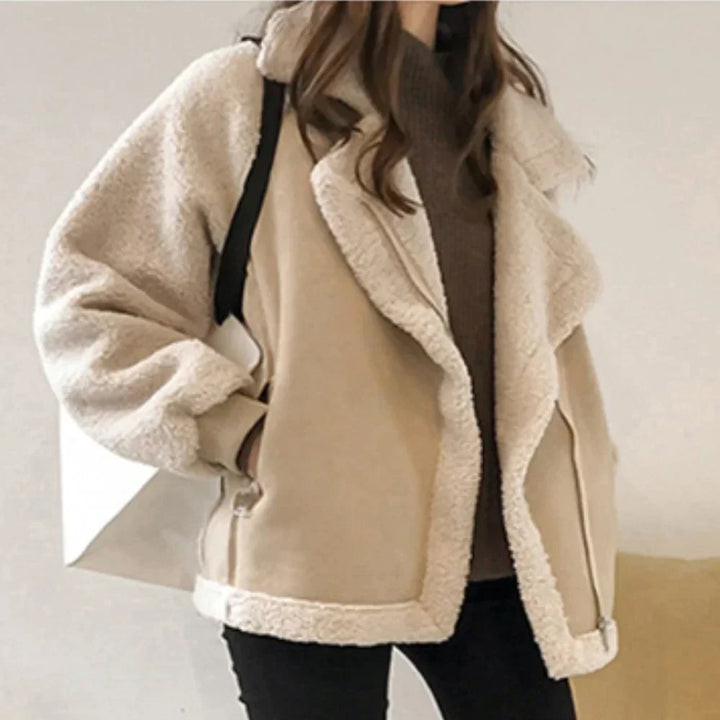 W&W Mode - Frauen Dicker Pelzmantel