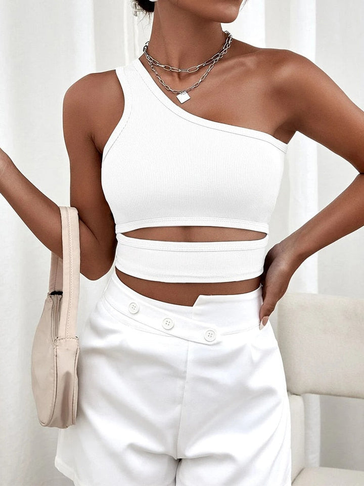 W&W Mode - Nahtloses Crop Top mit Cut Out