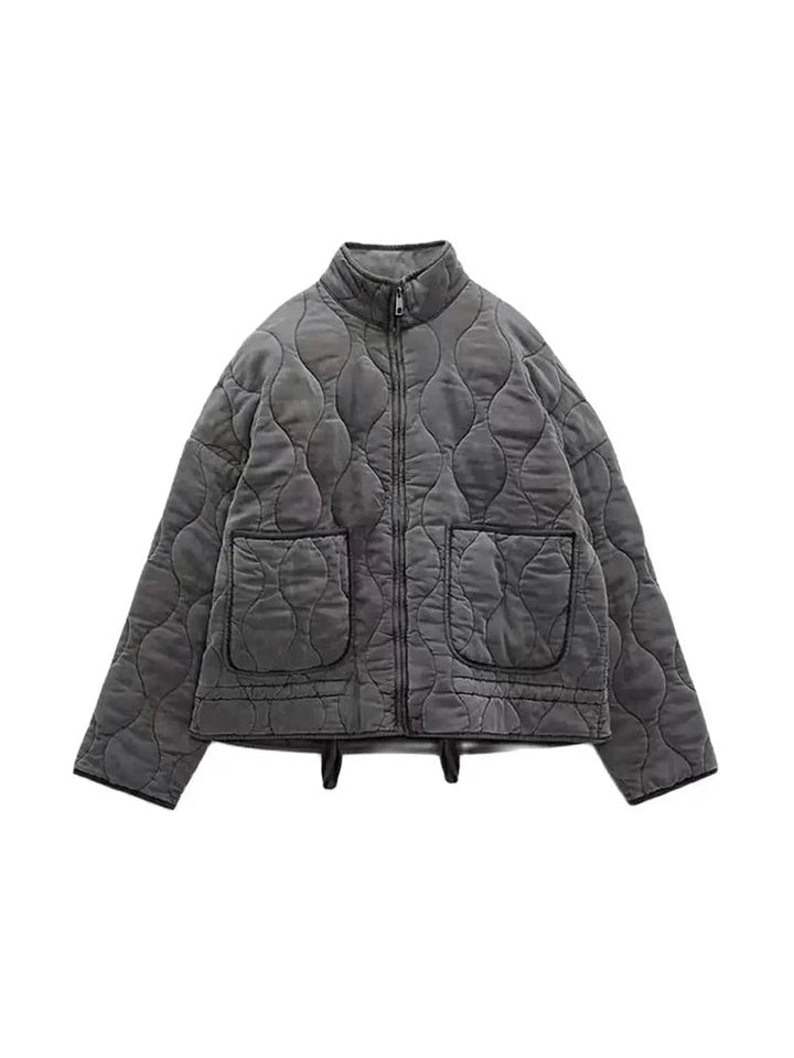 W&W Mode | Oversized Vintage Gepolsterte Damenjacke