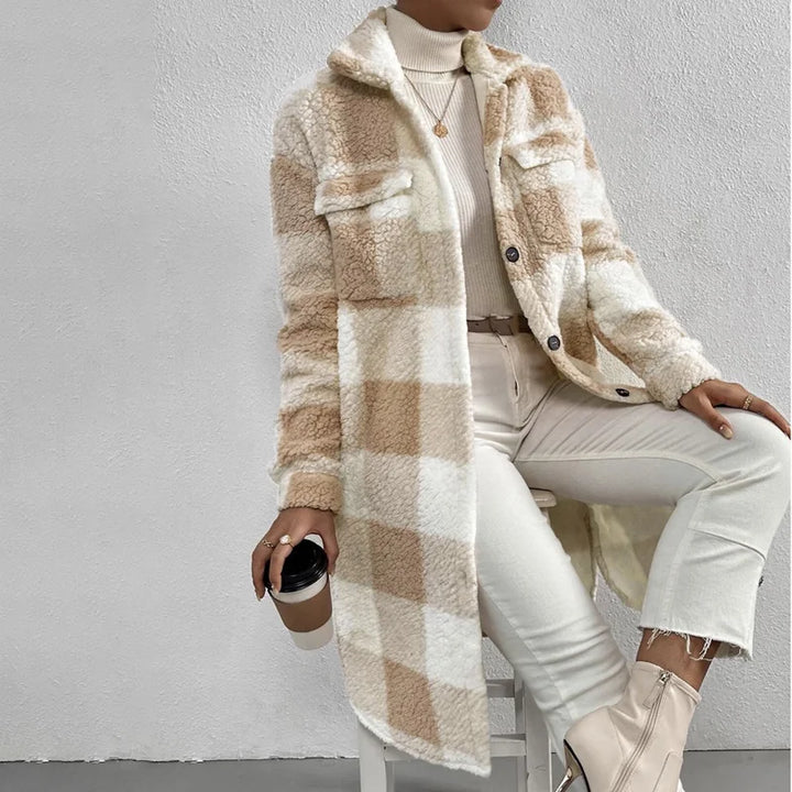 W&W Mode | Karierte Damenjacke mit Polarfleece