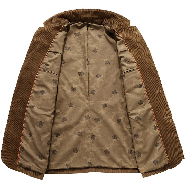 W&W Mode | Cord Blazer Für Herren Klassische Eleganz in Braun