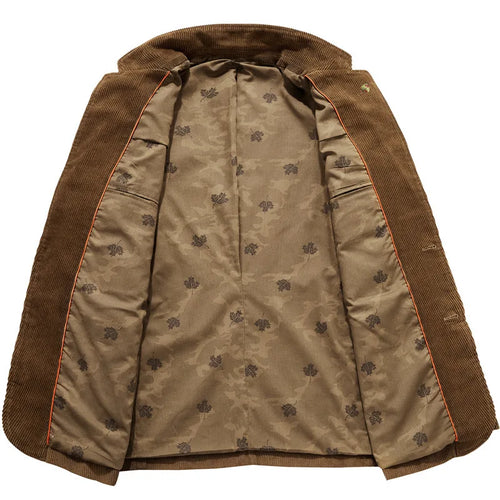 W&W Mode | Cord Blazer Für Herren Klassische Eleganz in Braun