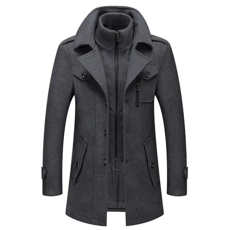 W&W Mode - Eleganter langer Herrenmantel