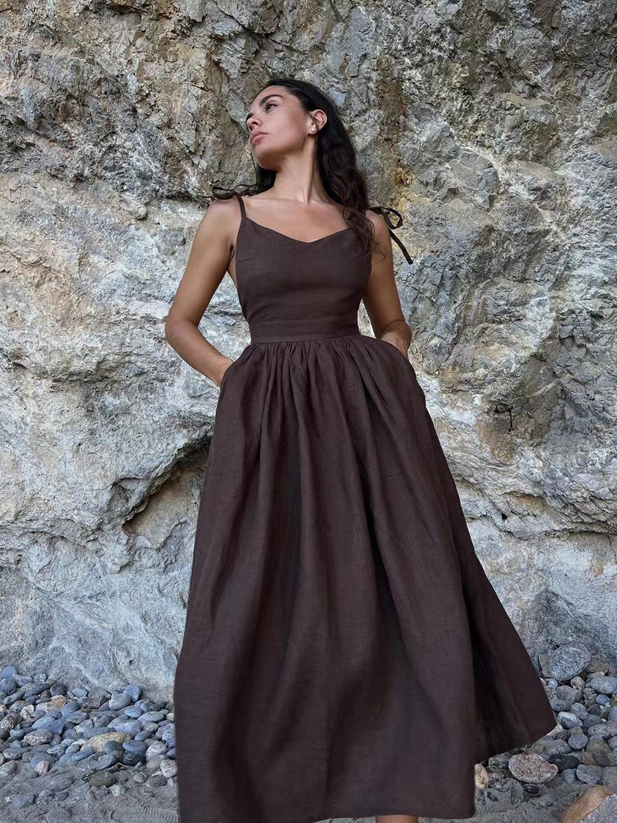 W&W Mode | Atmungsaktives Sommerkleid Aus Leinen Für Damen