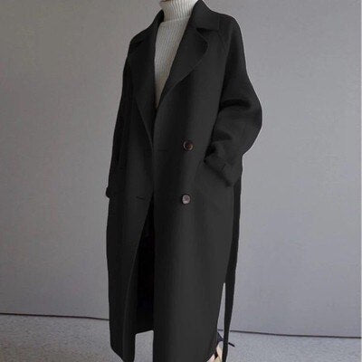 W&W Mode - Damen Harajuku Wollmantel