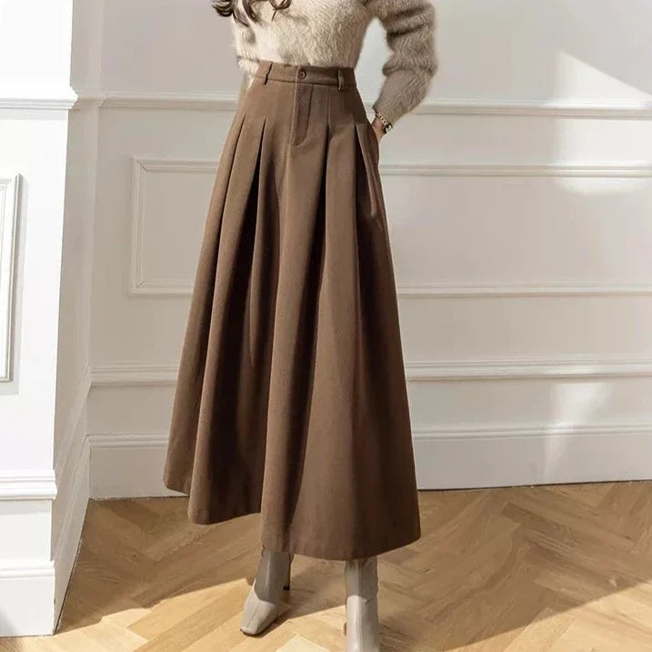 Damen Wollrock für Herbst und Winter