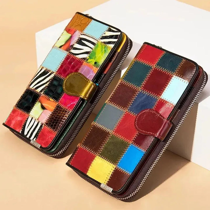 W&W Mode | Damen Geldbeutel Lang Im Weinlese Stil