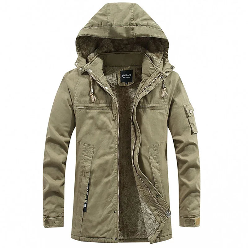 W&W Mode - Winterjacke mit Kapuze für Herren