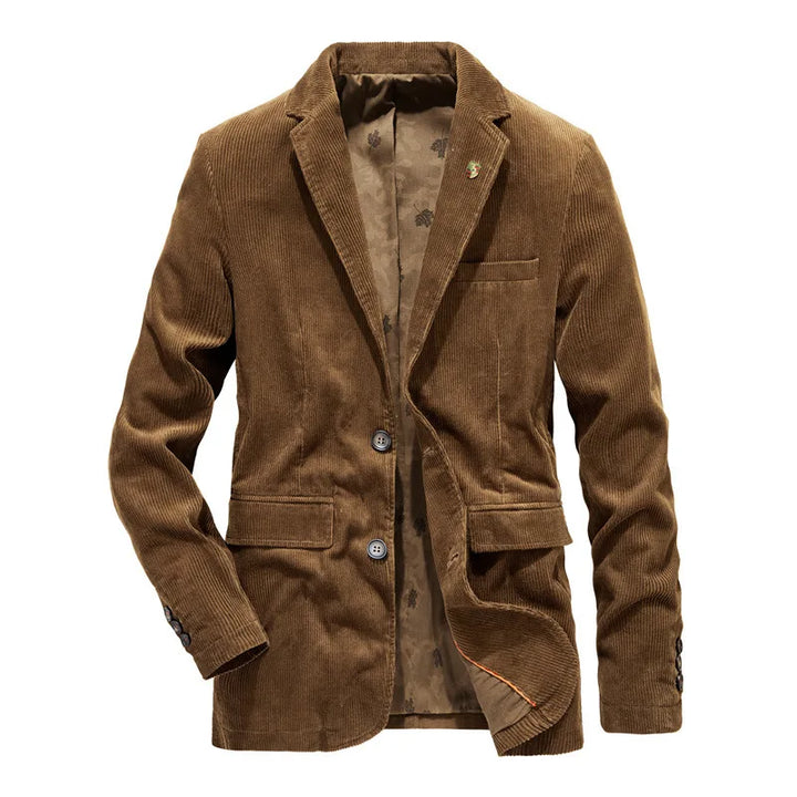 W&W Mode | Cord Blazer Für Herren Klassische Eleganz in Braun