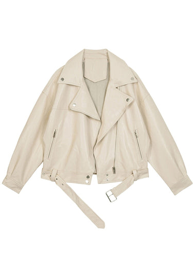 W&W Mode | Übergroße Lederjacke