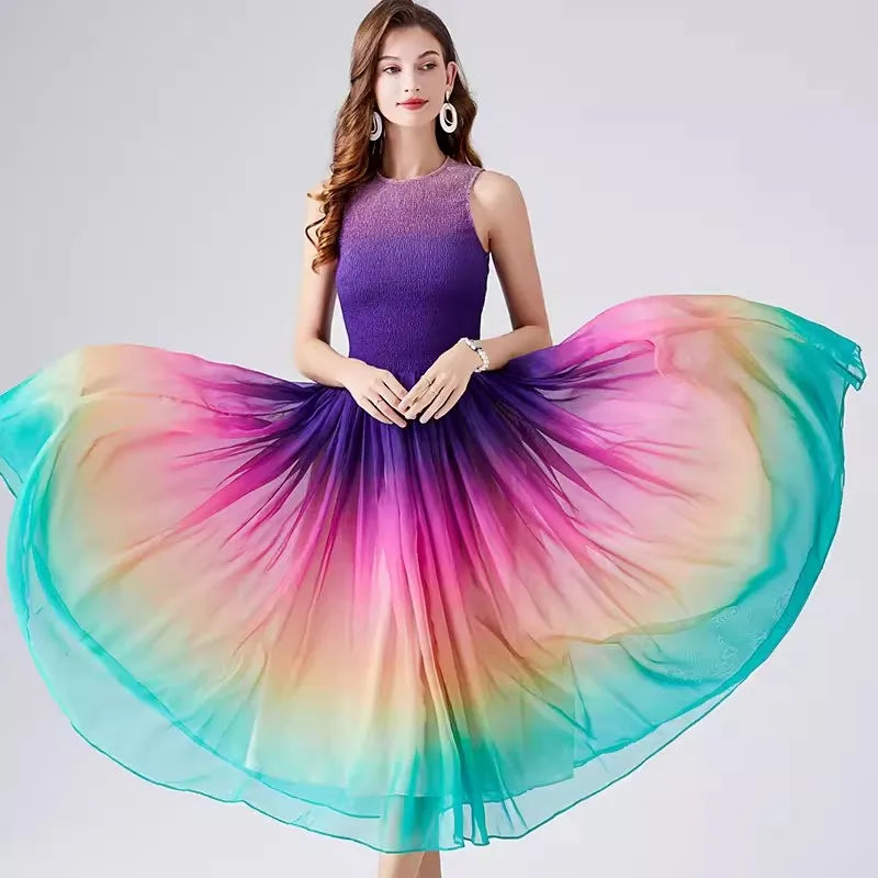 W&W Mode | Golden Hour Harmony Midi Kleid