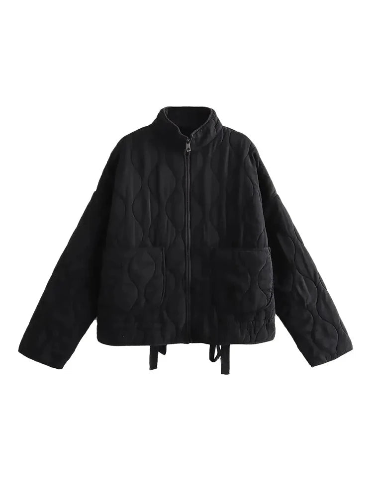 W&W Mode | Oversized Vintage Gepolsterte Damenjacke