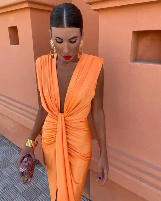 W&W Mode | Elegantes Plisseekleid