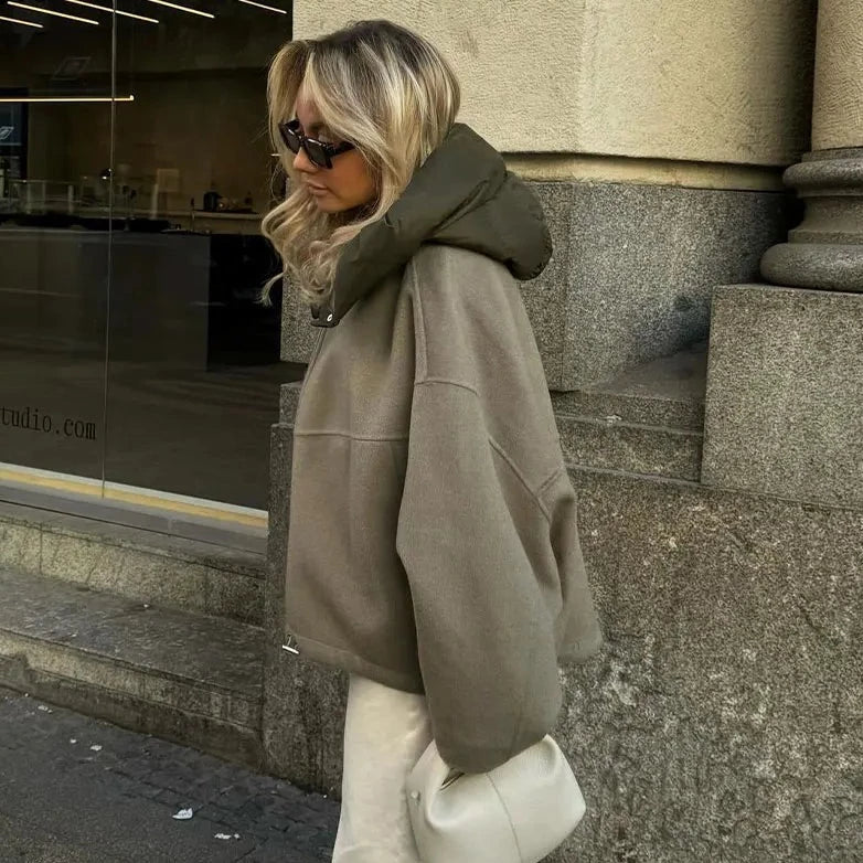 Damen Kapuzenjacke mit lockerer Passform