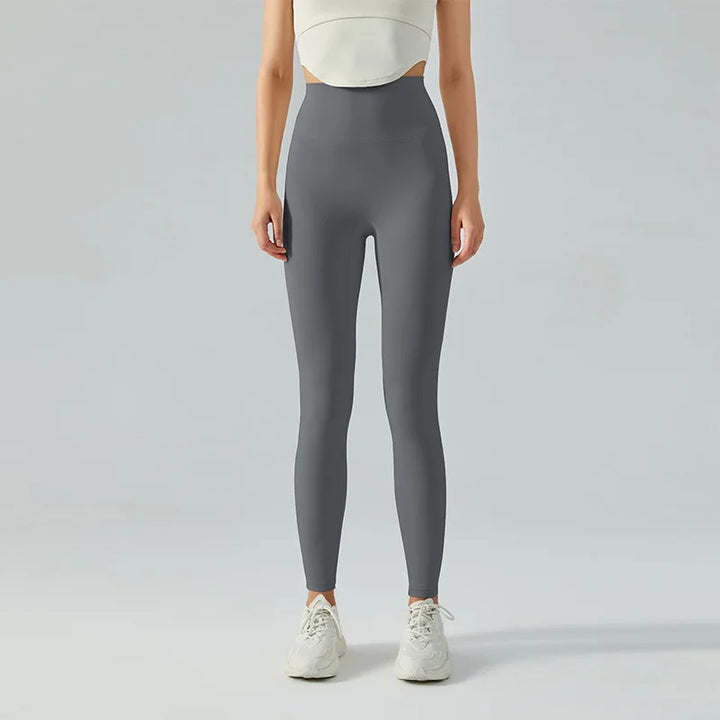 W&W Mode | Emily Sportswear Naked Hochtaillierte Tight Yoga Hosen Doppelseitig Gebürstet Pfirsich Po-Hebende Lauf Sport Fitness Leggings
