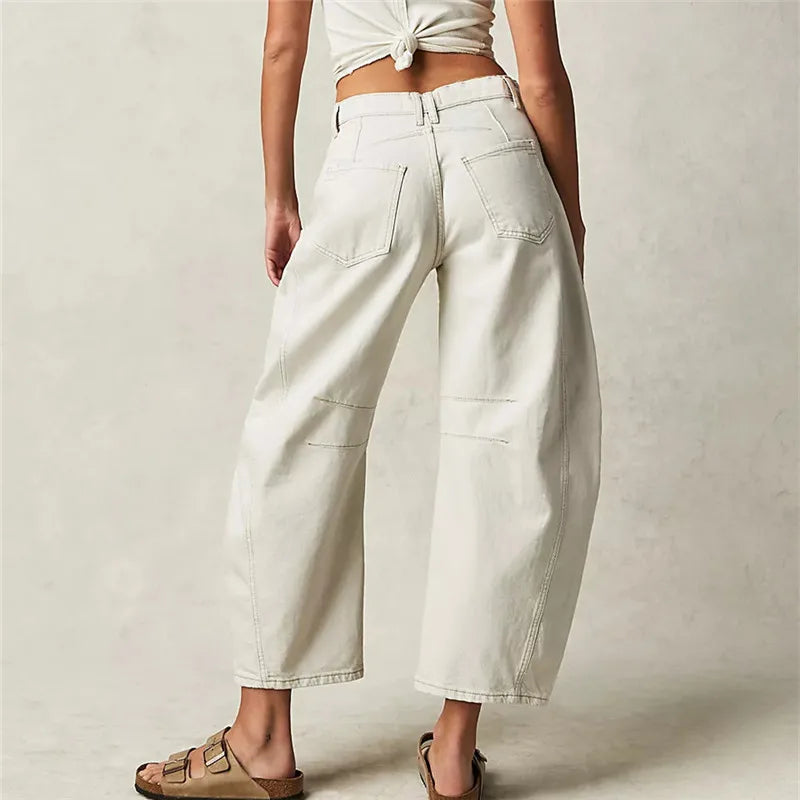 W&W Mode | Hohe Taille Vintage-Jeans für Damen
