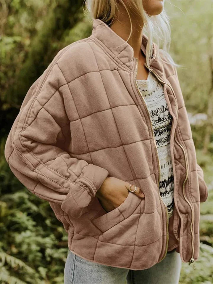 W&W Mode | Lockere Jacke Aus Dicker Baumwolle