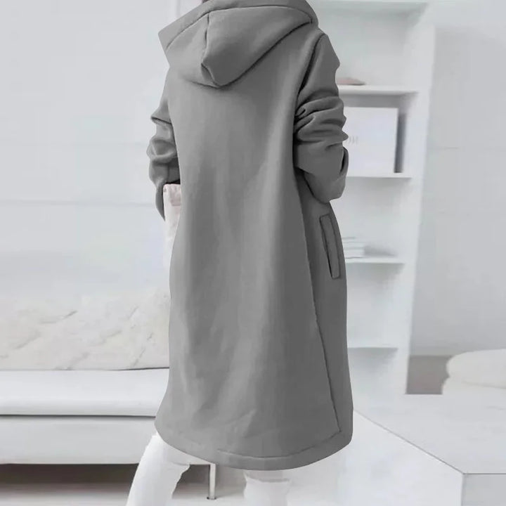 W&W Mode | Kapuzenstrickjacke mit geschwungenem Saum