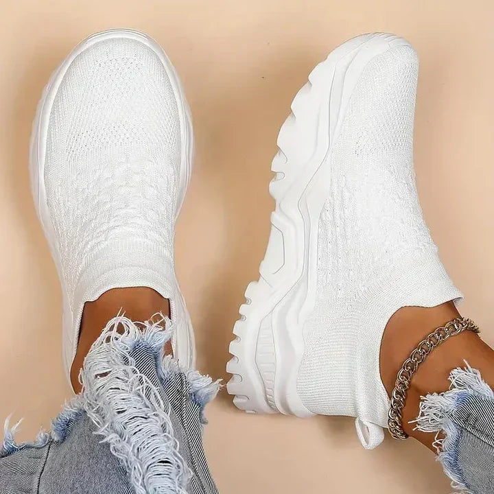 W&W Mode | Slip on Damen Sneaker Atmungsaktiv & Orthopädisch