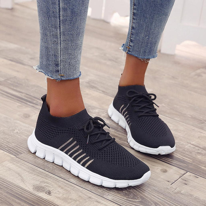 W&W Mode | on Sneakers Orthopädisch Mesh Turnschuhe Snaker für Frauen