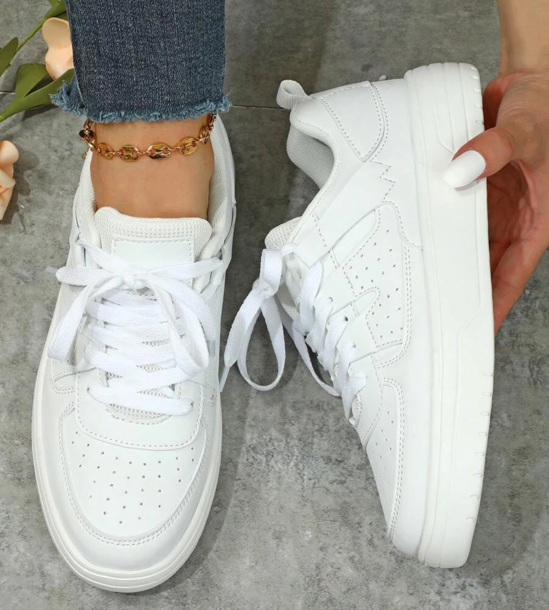 W&W Mode | Pastellfarbene Colorblock Sneakers Mit Klobiger Sohle Für Damen