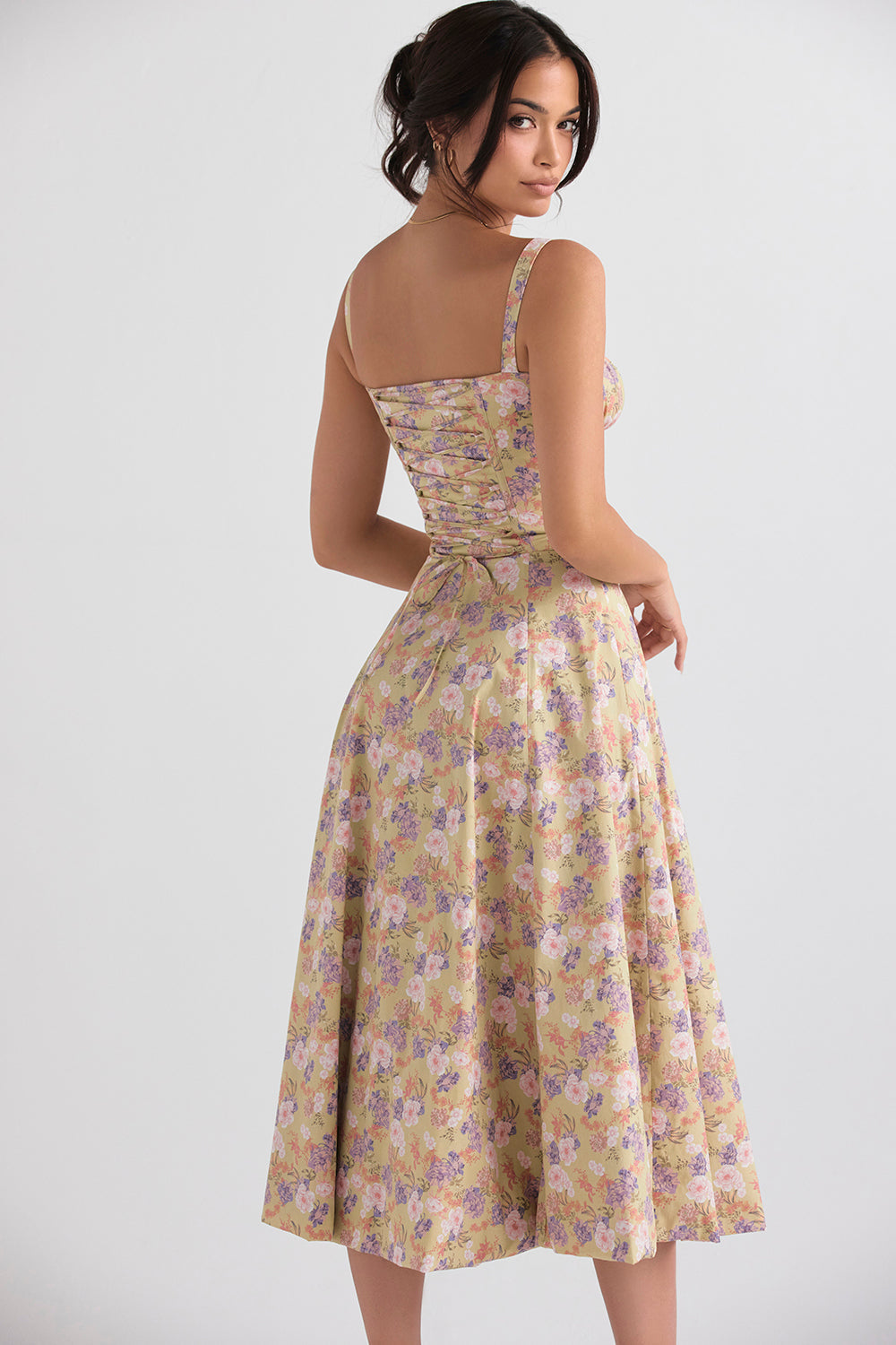 W&W Mode | Ärmellos Rückenkrawatte Midikleid Sonnenkleid