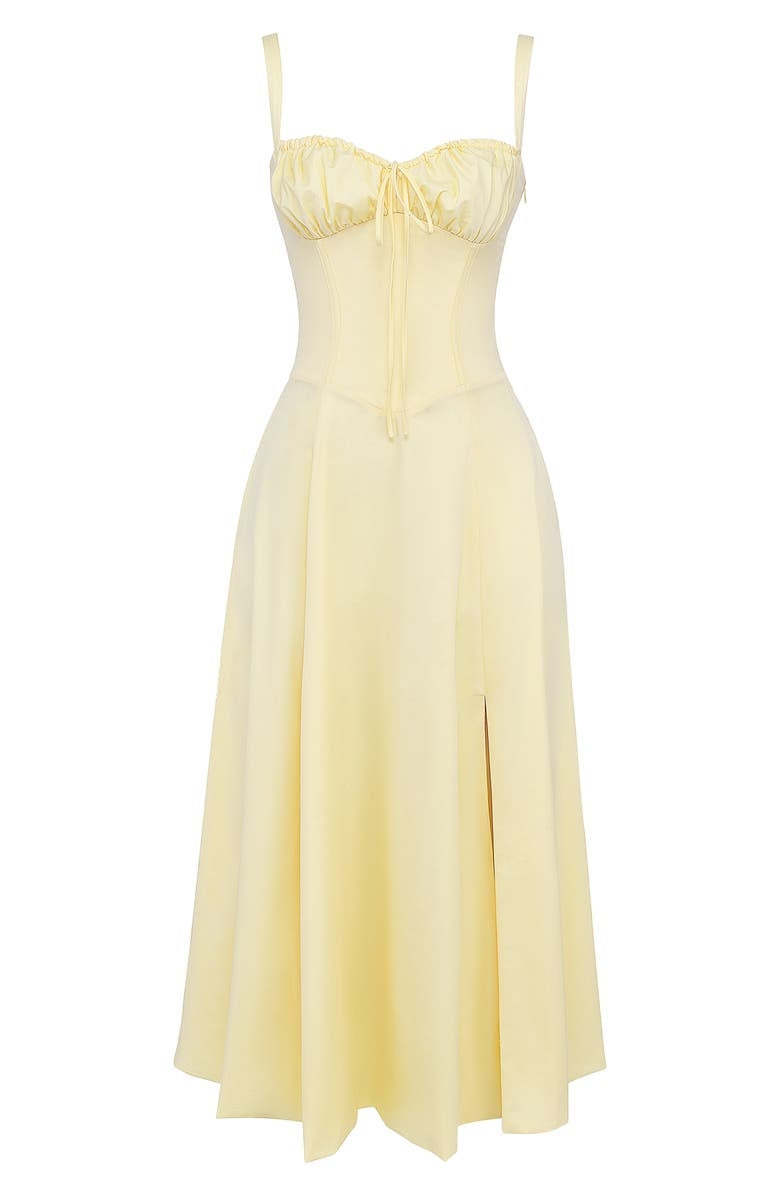 W&W Mode | Ärmellos Rückenkrawatte Midikleid Sonnenkleid