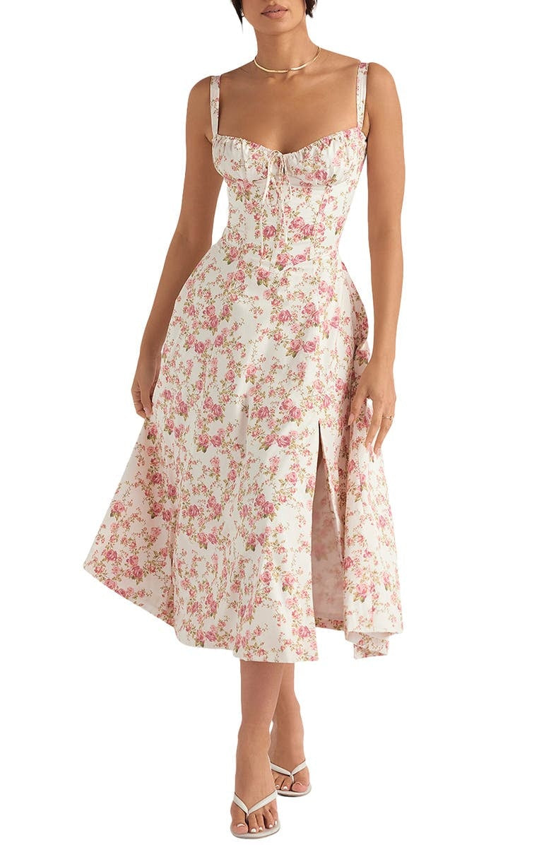 W&W Mode | Ärmellos Rückenkrawatte Midikleid Sonnenkleid