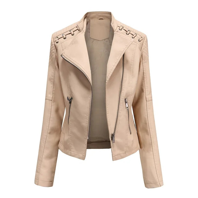 W&W Mode - Glatte Lederjacke