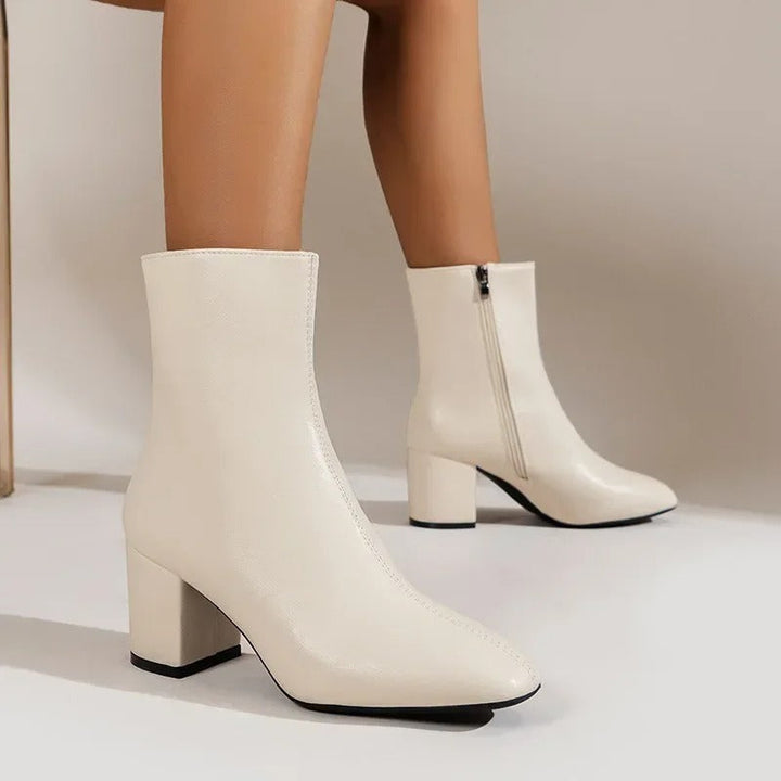 W&W Mode | Salomé Stylische Stiefeletten Mit Blockabsatz