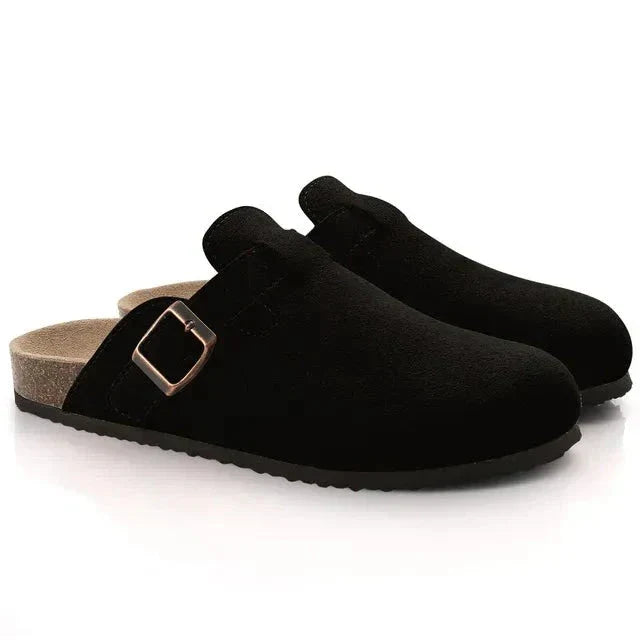 W&W Mode | Slip on Korksohle Pantoletten Herrenschlappen