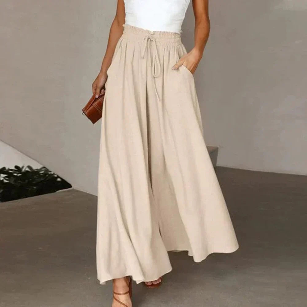 W&W Mode | Weite Damen Sommerhose mit Elastischem Bund