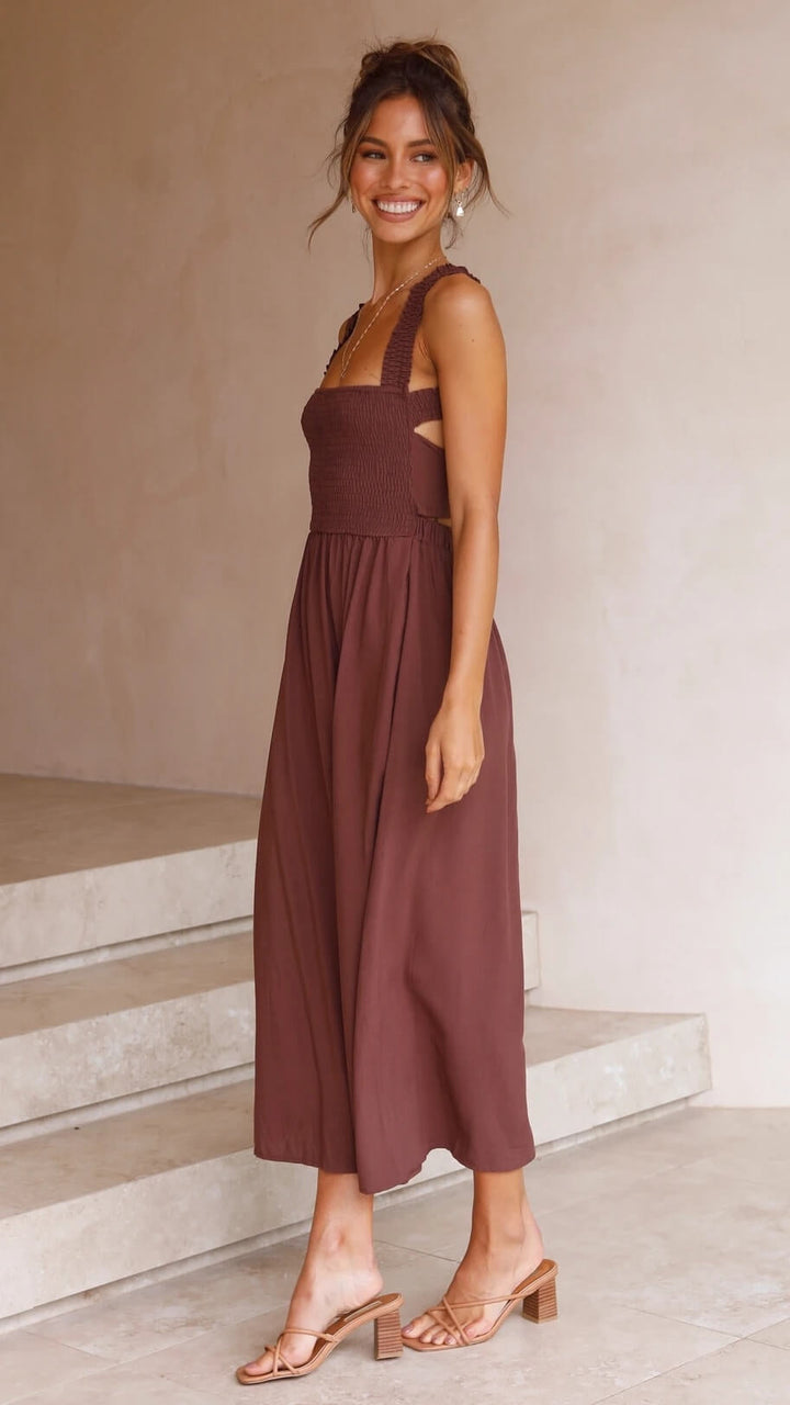 Damen-Maxikleid mit zeitlosem Schnitt für elegante Anlässe