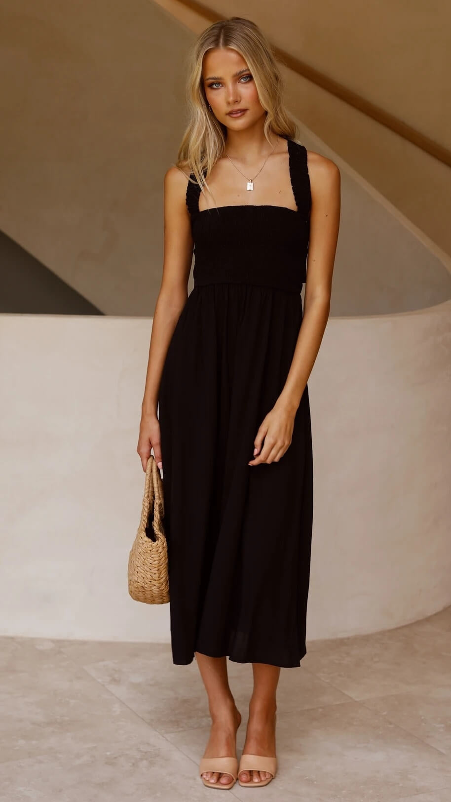 W&W Mode | Marie Elegantes Maxikleid Für Stilvolle Auftritte