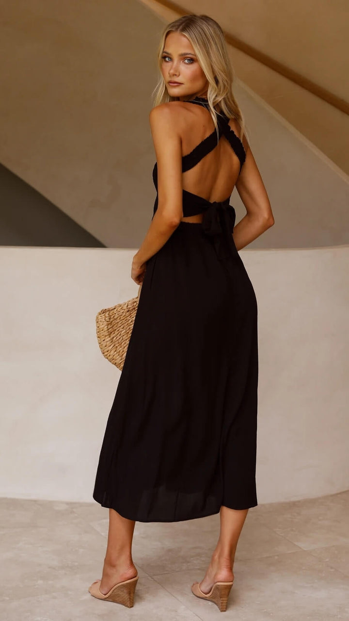 W&W Mode | Marie Elegantes Maxikleid Für Stilvolle Auftritte