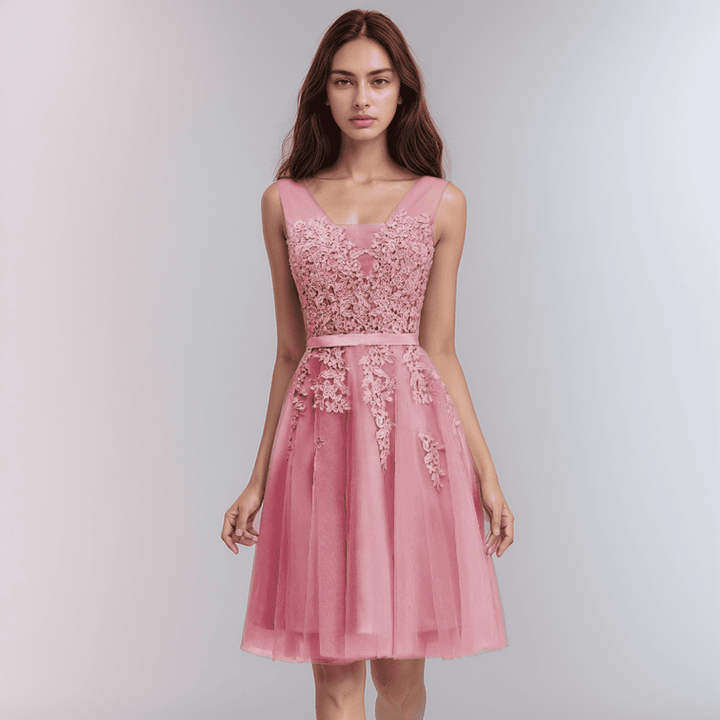 W&W Mode | Spitzenapplikation Kleid Für Die Hochzeit