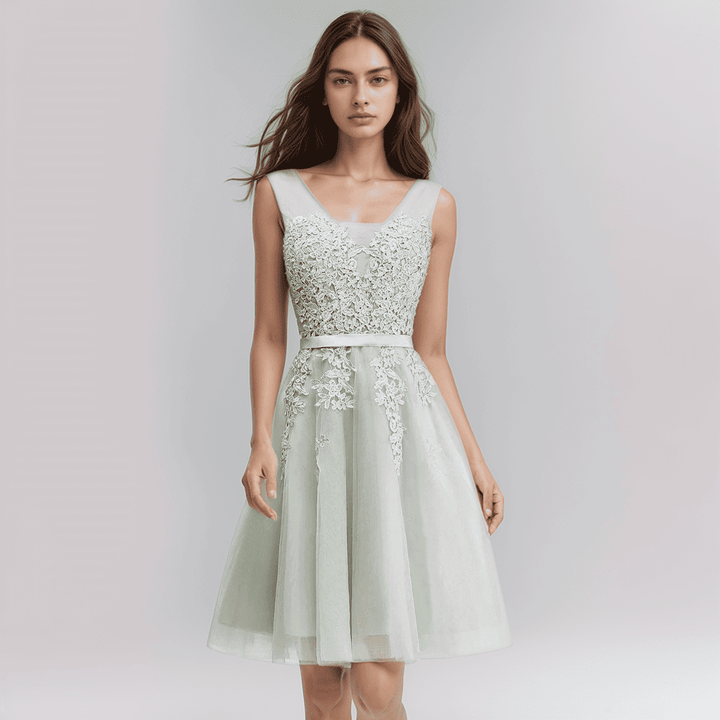 W&W Mode | Spitzenapplikation Kleid Für Die Hochzeit