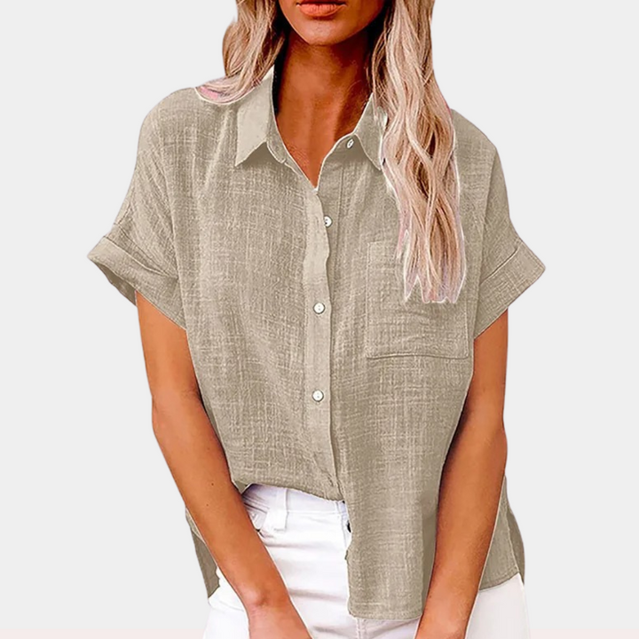 W&W Mode | Leichte Baumwoll Leinen Bluse