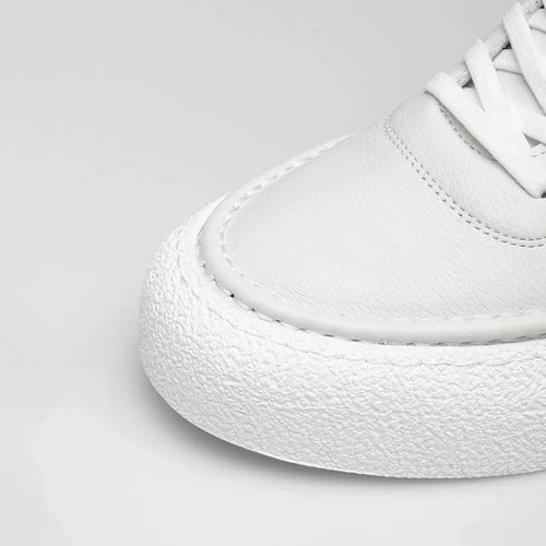 W&W Mode | Premium Leder Sneakers Mit Weißer Sohle