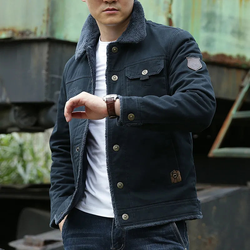 W&W Mode | Denimjacke mit Teddyfutter für Herren