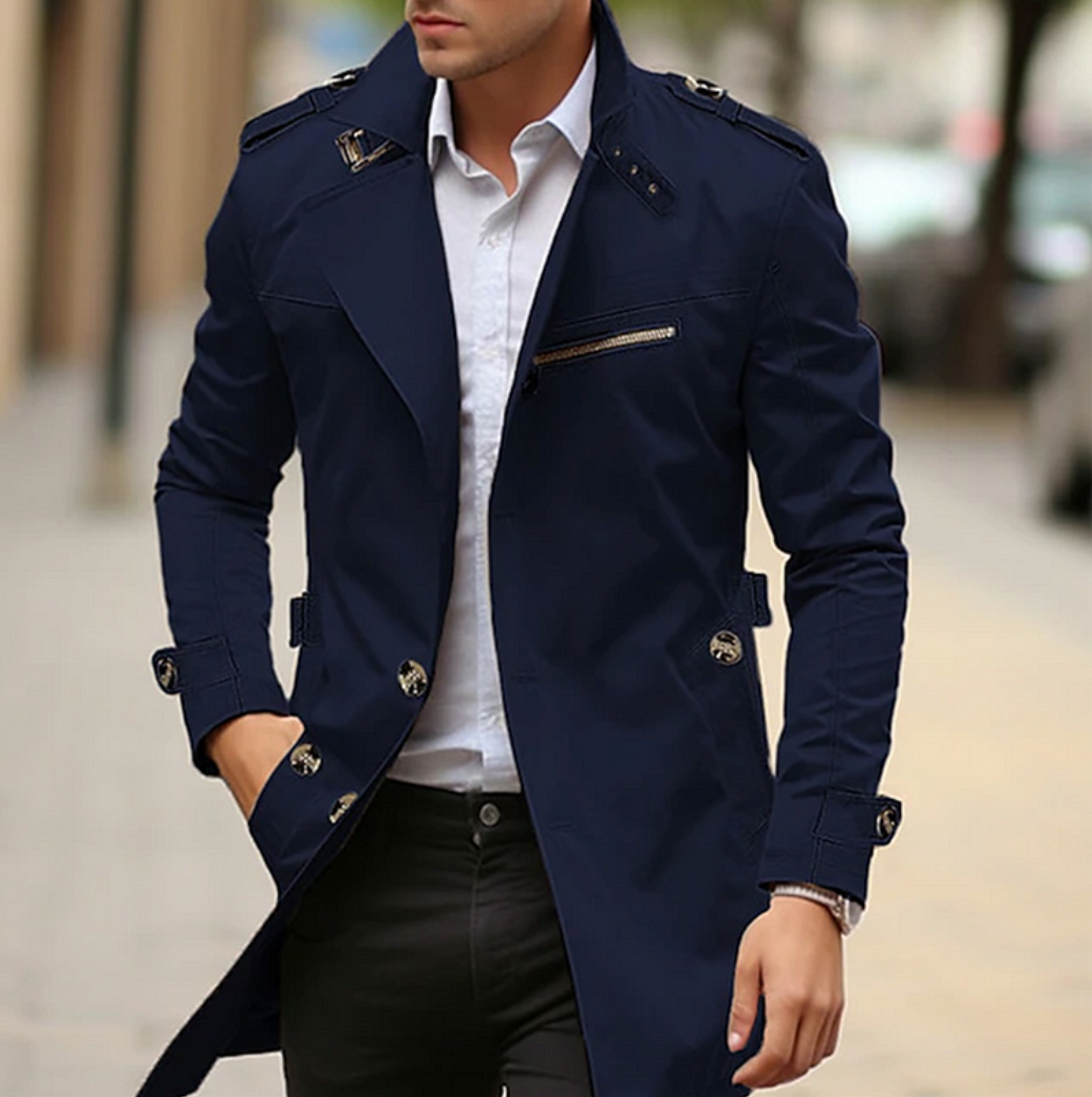 W&W Mode | Klassisch Slim Fit Frühling Jacke Herrenjacke