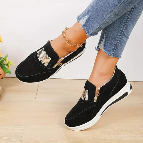 W&W Mode | Plateau Slip On Laufschuhe Damen Schuhe