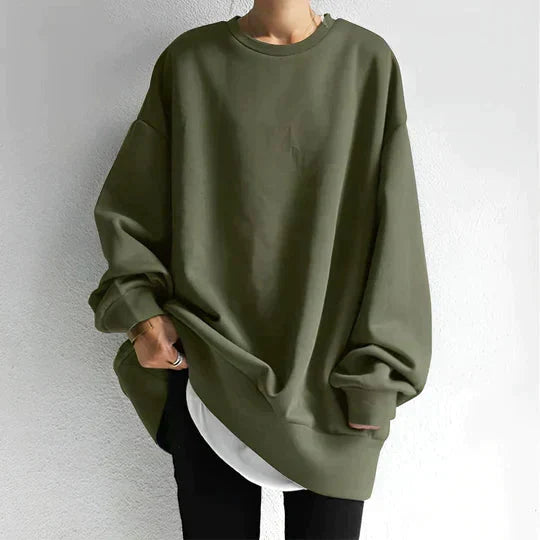 W&W Mode | Übergroßer Pullover Lose Passform Gemütlich Sweatshirt Damenbekleidung