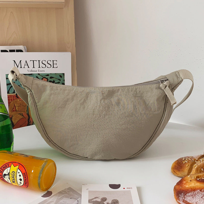 W&W Mode | Damenumhängetasche Half Moon mit verstellbarem Riemen