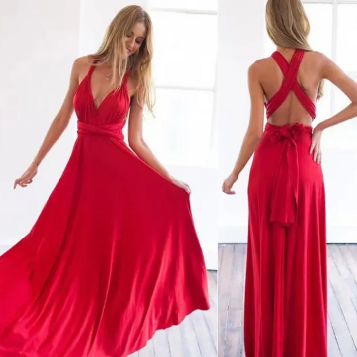 W&W Mode | Elegantes Baumwoll Wickelkleid