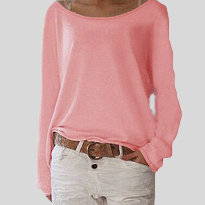 W&W Mode | Eleganter Leichter Pullover Mit Rundhalsausschnitt