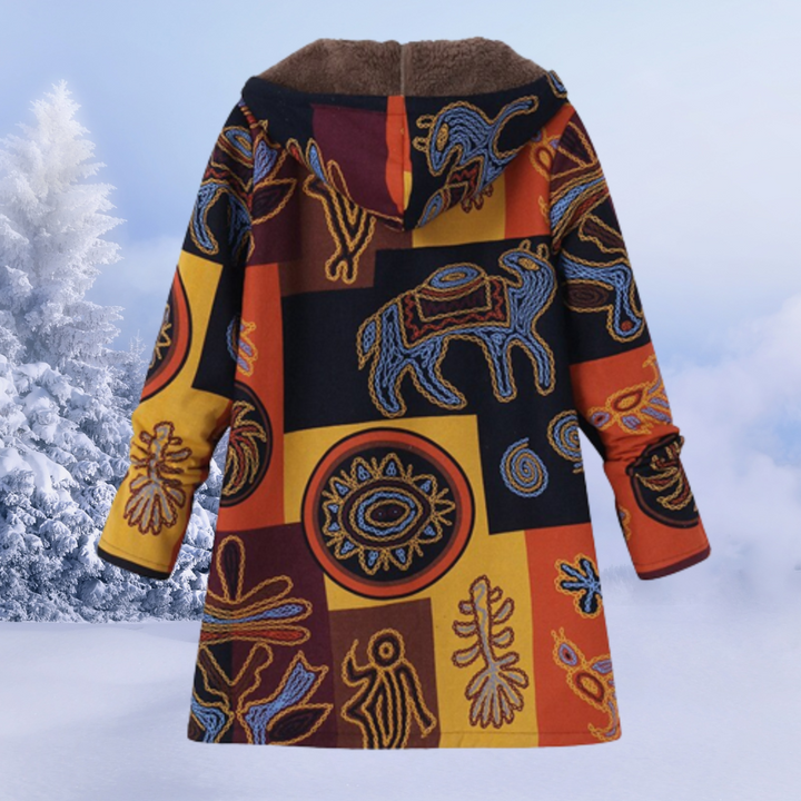Damen Winterjacke aus Baumwoll-Polyester-Mix