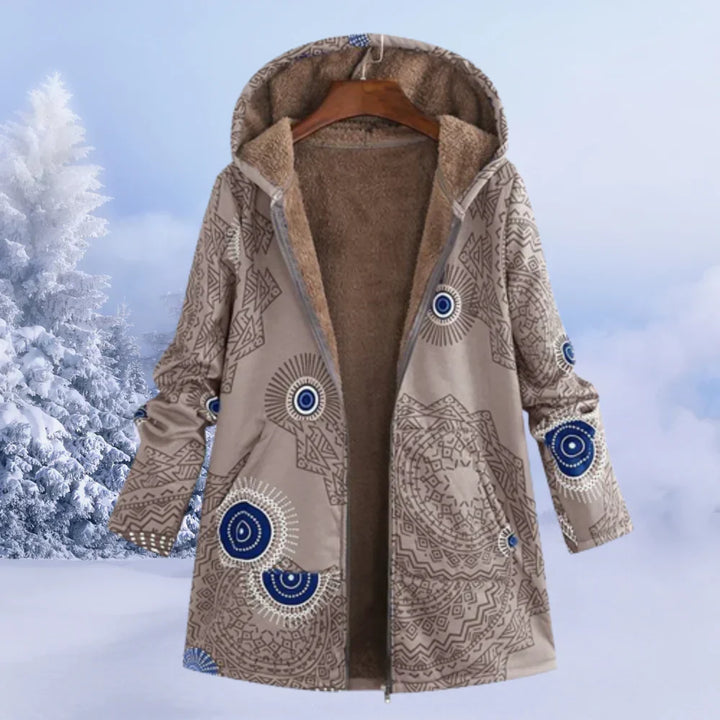 Damen Winterjacke aus Baumwoll-Polyester-Mix