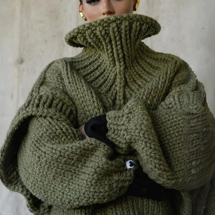 W&W Mode | Oversized Pullover Mit Rollkragen