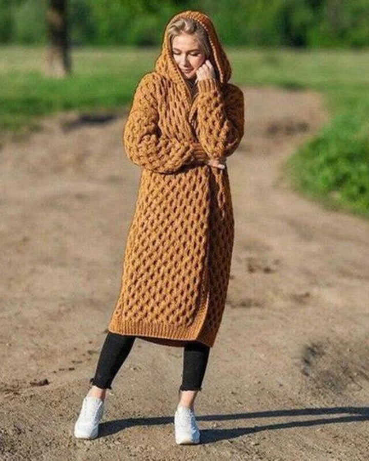 W&W Mode Lange Strickjacke